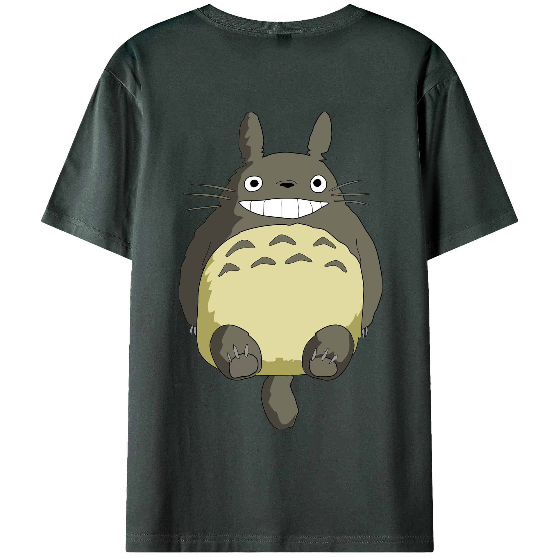 （画像用） となりのトトロ 草壁メイ 草壁サツキ My Neighbor Totoro Satsuki Kusakabe Mei Kusakabe 綿100％ メンズ半袖Tシャツ（バックプリント） 通気性